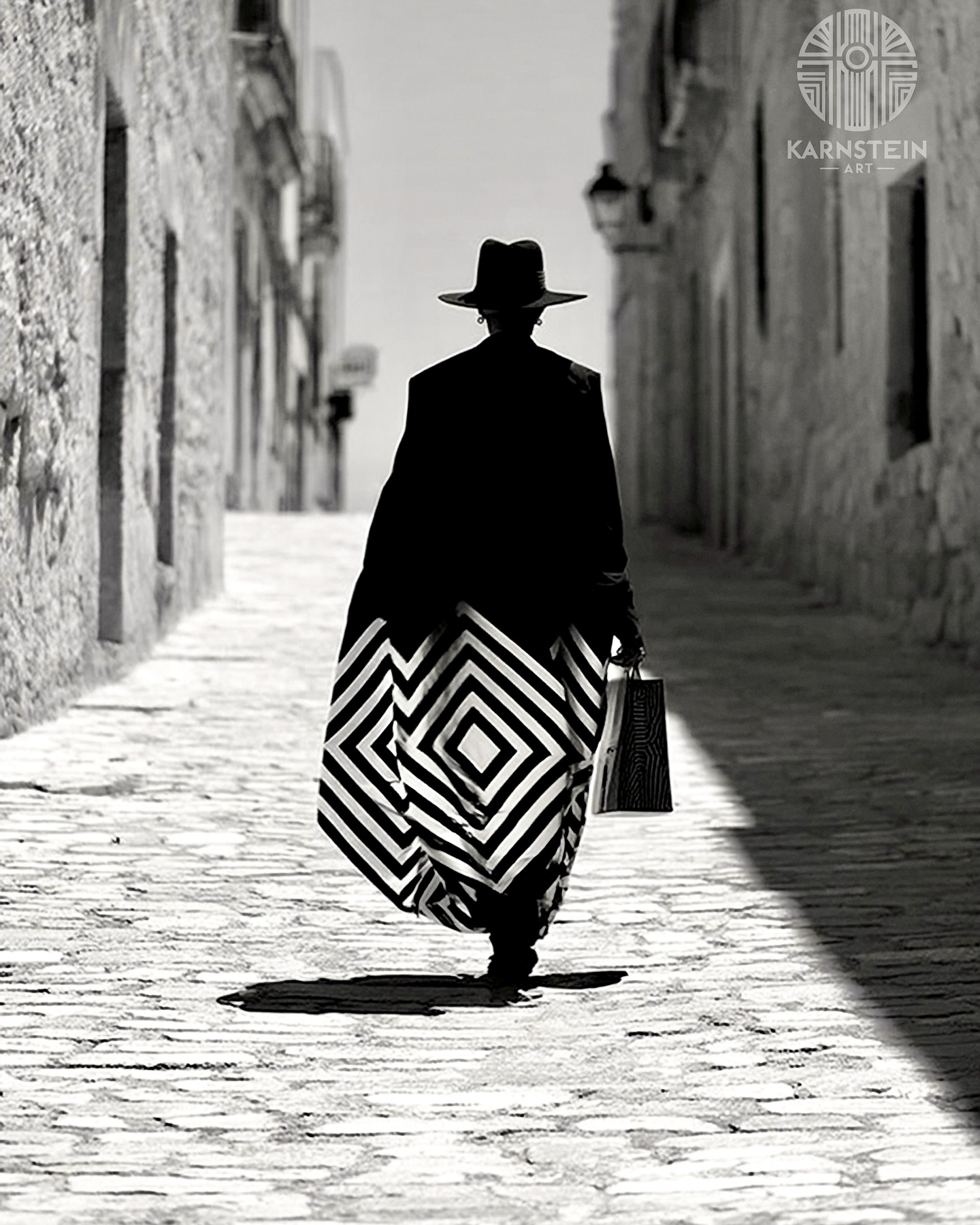 The Coat (Holy Geometry)📐 #blackandwhite #photoart #promptart #geometric #holygeometry #blackandwhitephotography #aiart #surrealart