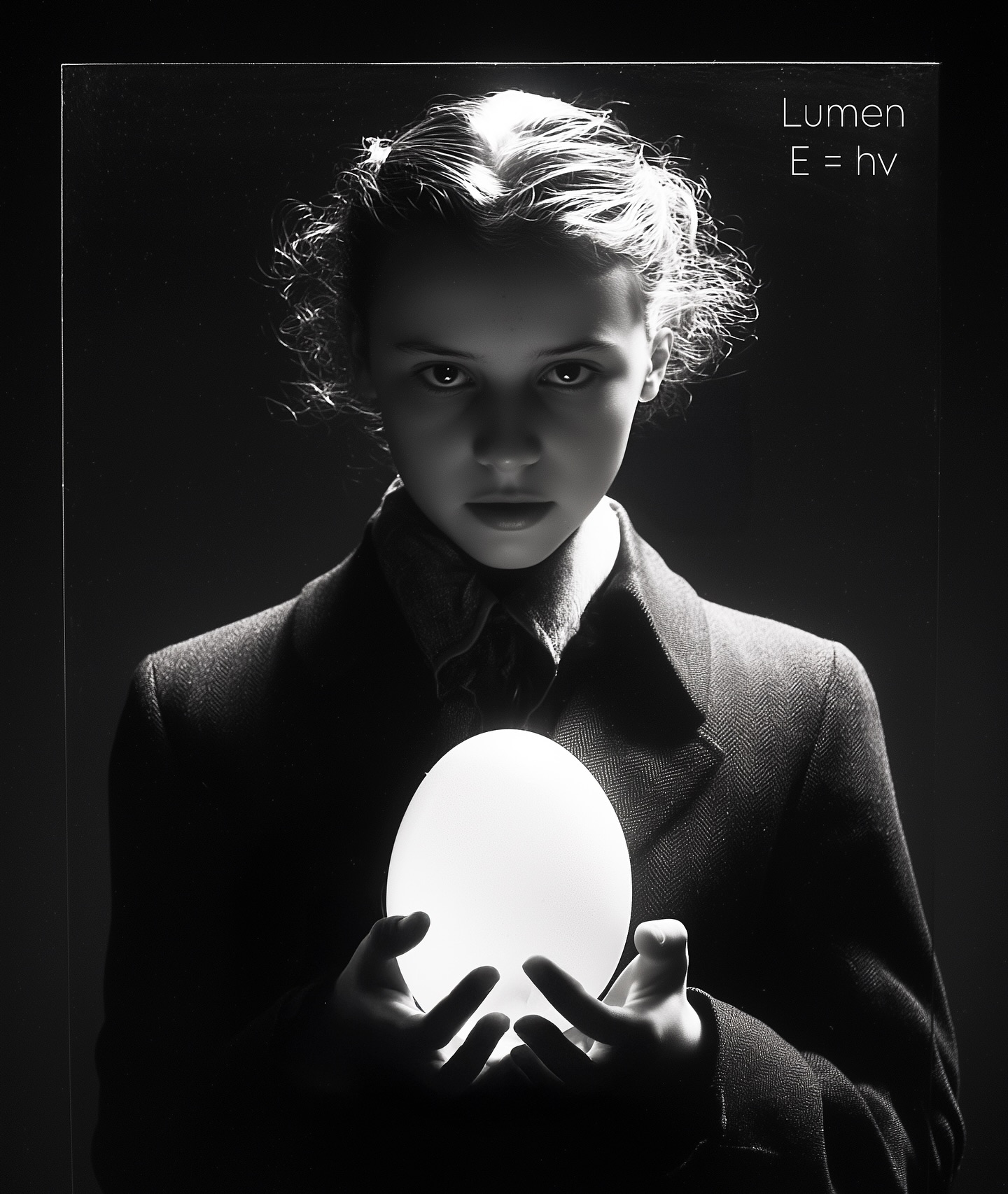 LUMEN 
„Let there be light.“ (Genesis 1:3) #photoart #portraitart #lumen #light #genesis #promptart #aiart #blackandwhitephotography #blackandwhite #beginning