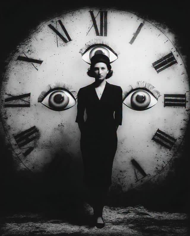 Time is a bitch #time #clock #memories #blackandwhite #salvadordalì #spellbound #promptart #blackandwhitephotography #photoart